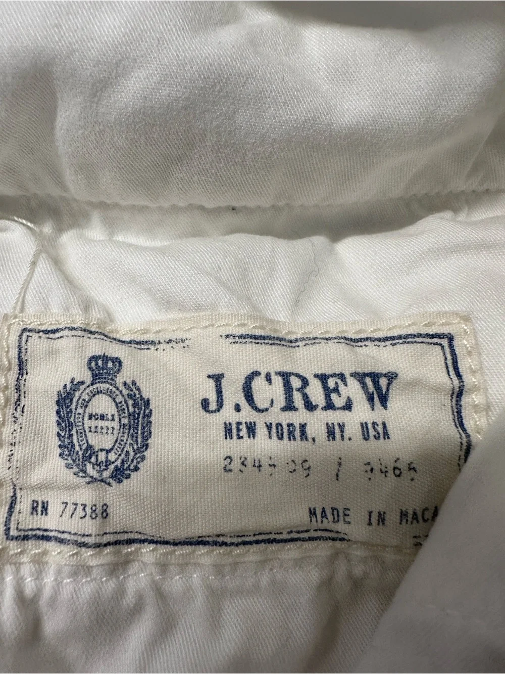 Men's White Casual Pants Linen-Cotton blend